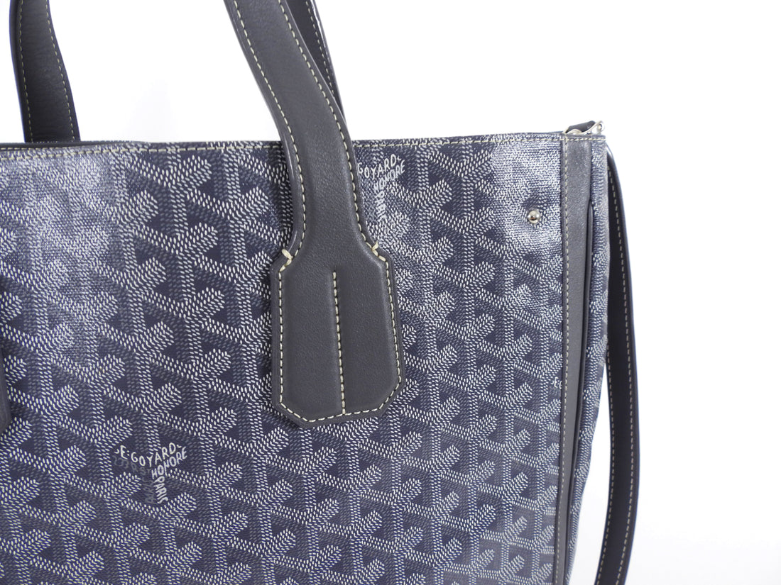 Goyard Grey Voltaire Satchel Tote Bag and Passport Holder Set