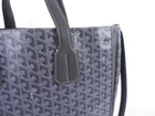 Goyard Grey Voltaire Satchel Tote Bag and Passport Holder Set