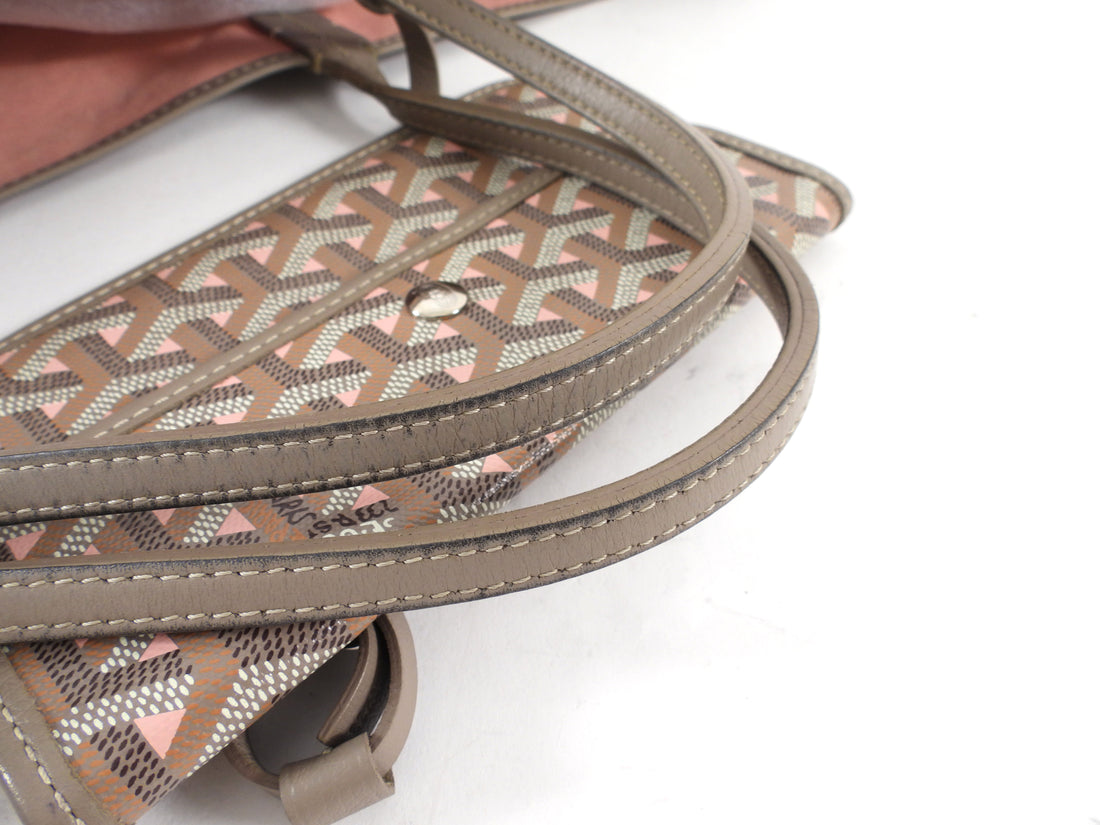 Goyard St. Louis GM Claire Voie Tote Bag Limited Edition Pink Taupe