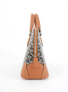 Goyard Black and Tan Brown Mini Vendome Top Handle Bag