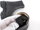 Gianvito Rossi Black Leather Lug Ankle Boot - 37 / 6.5