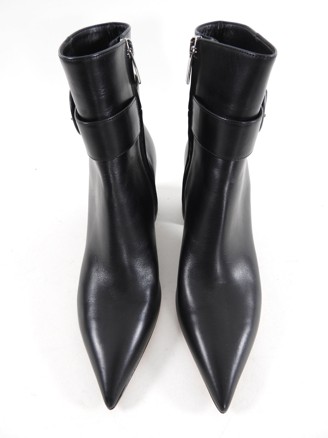 Gianvito Rossi Black Leather Buckled Ankle Boot - 36