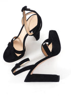 Gianvito Rossi Black Suede Platform Sandals - 36.5