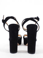 Gianvito Rossi Black Suede Platform Sandals - 36.5