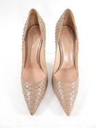 Gianvito Rossi Beige Python 110mm Pumps - 41