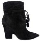Aquazzura Black Suede Tassel Ankle Boot - 40
