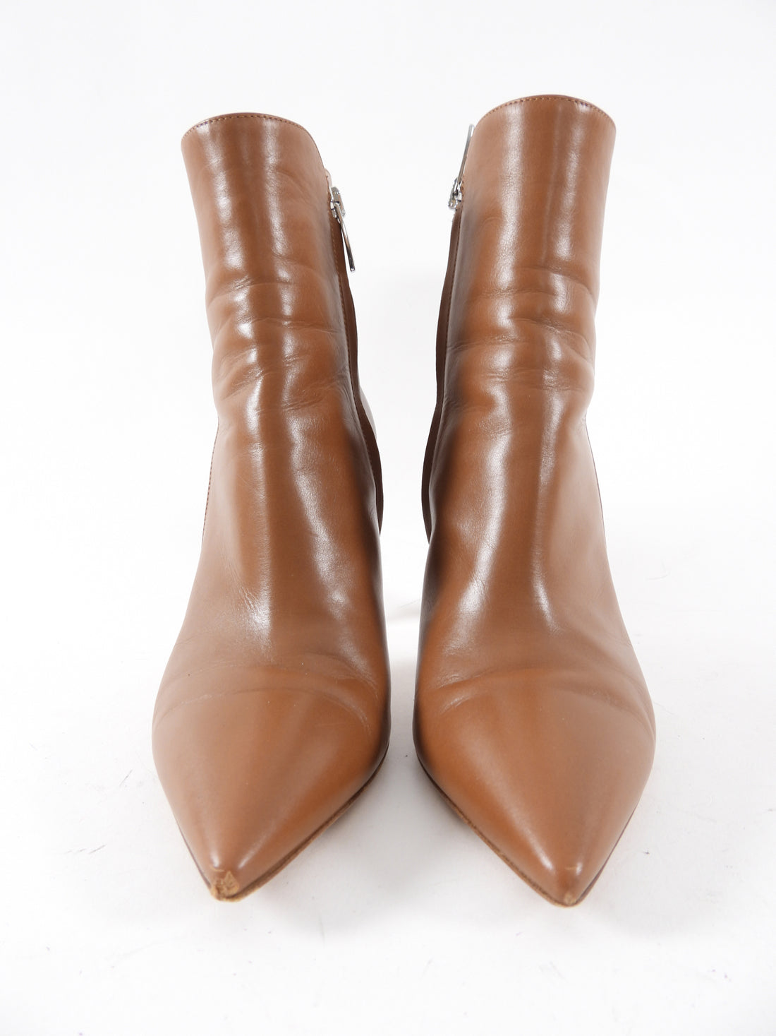 Gianvito Rossi Caramel Brown Leather Ankle Boots - 37