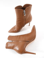 Gianvito Rossi Caramel Brown Leather Ankle Boots - 37