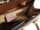 Gucci Small Brown Monogram Supreme Padlock Shoulder Bag