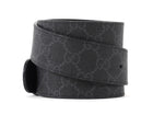 Gucci Black Reversible Monogram Canvas GG Marmont Belt - 105 / 42