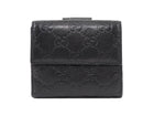Gucci Black Monogram Empreinte Heart Compact Wallet