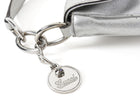 Gucci Silver Metallic Leather Signature Romy Mini Flap Bag