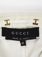 Gucci Khaki Beige 2004 Vintage Single Button Two Piece Pant Suit - 44 / 42