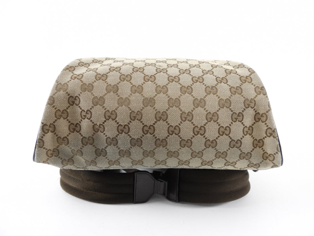 Gucci Brown Monogram Canvas Backpack