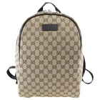 Gucci Brown Monogram Canvas Backpack