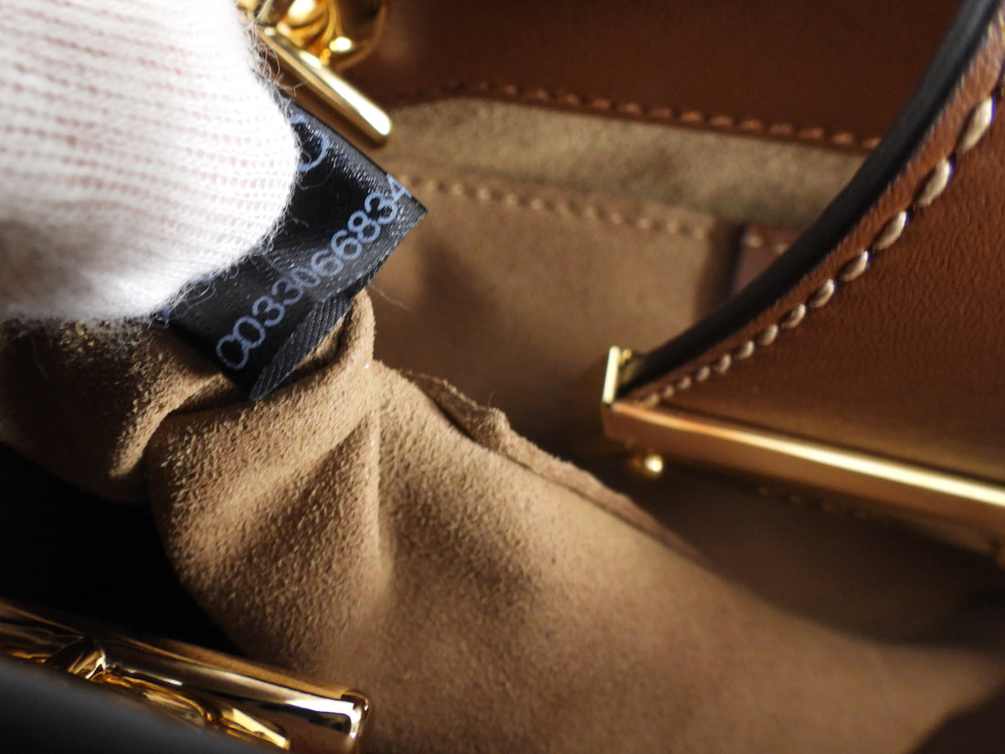 Gucci Black Leather Blondie Mini GG Barrel Bag