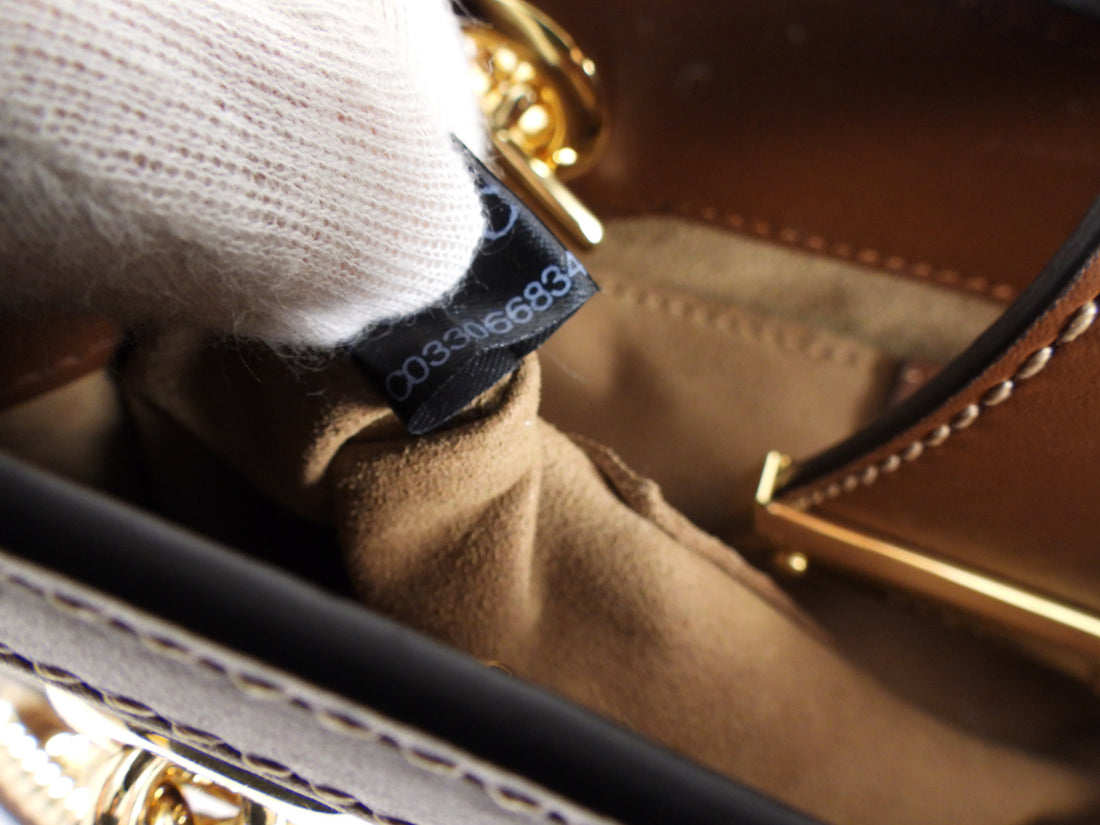 Gucci Black Leather Blondie Mini GG Barrel Bag