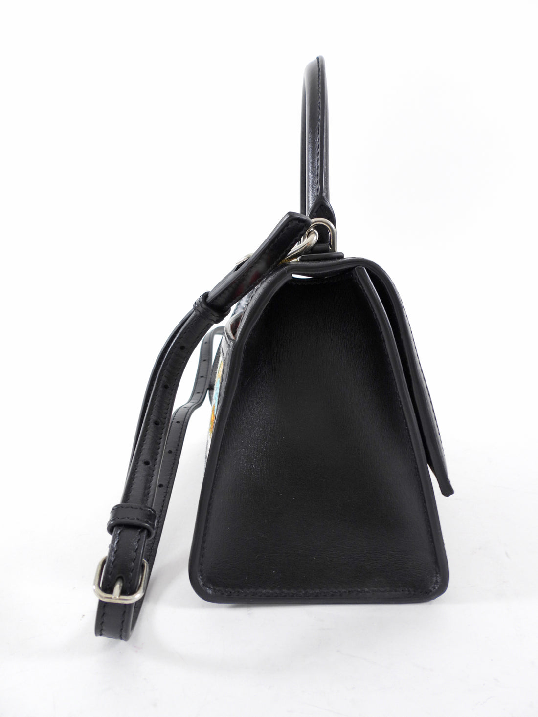 Gucci x Balenciaga Hacker Project Flora XS Hourglass Two-Way Top Handle Bag