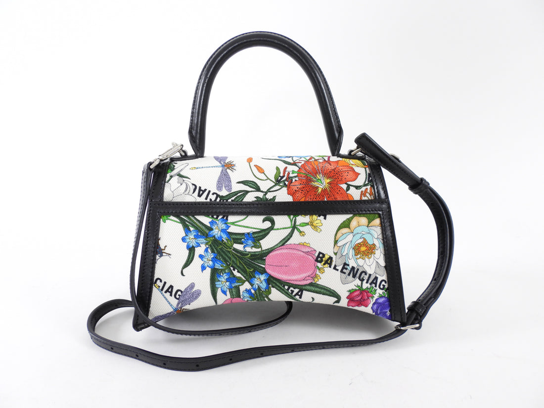 Gucci x Balenciaga Hacker Project Flora XS Hourglass Two-Way Top Handle Bag