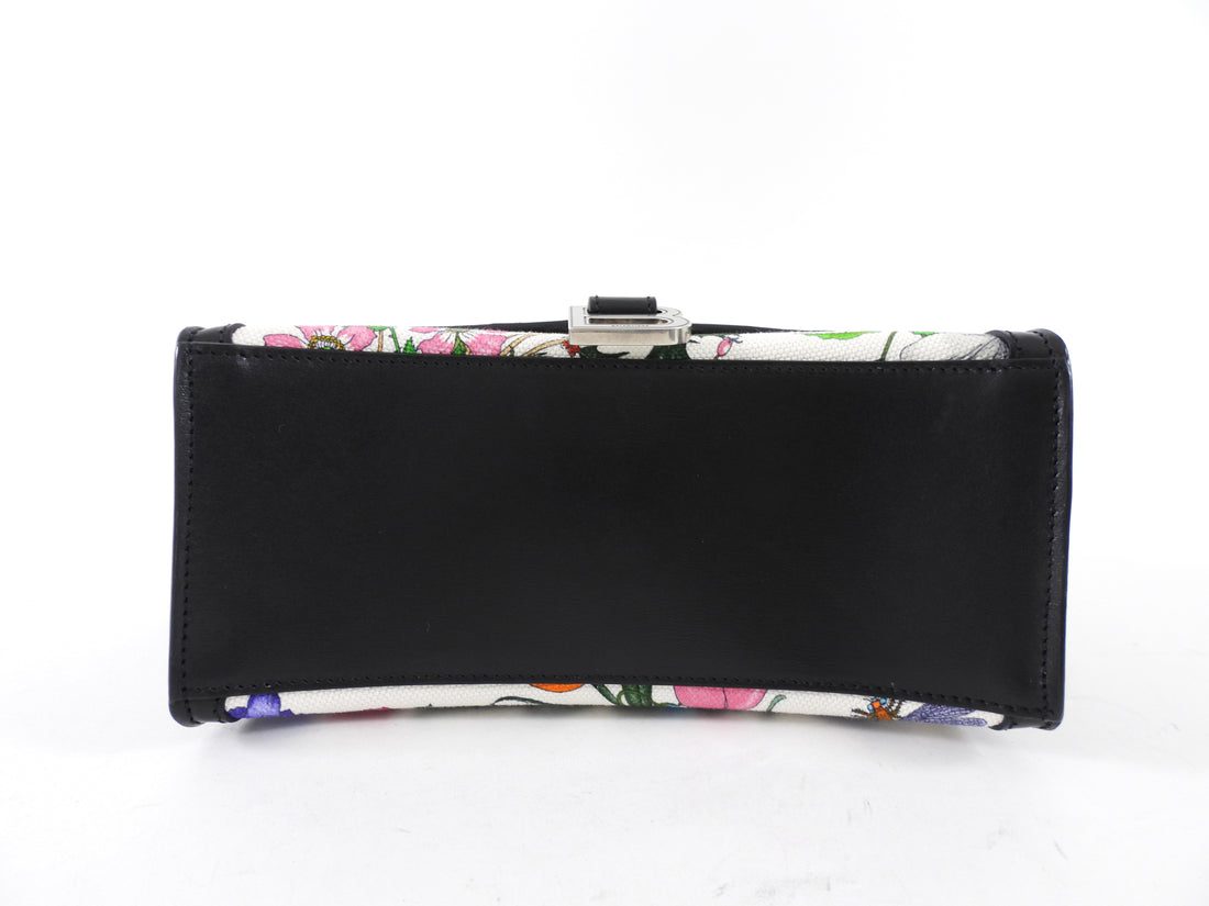 Gucci x Balenciaga Hacker Project Flora XS Hourglass Two-Way Top Handle Bag