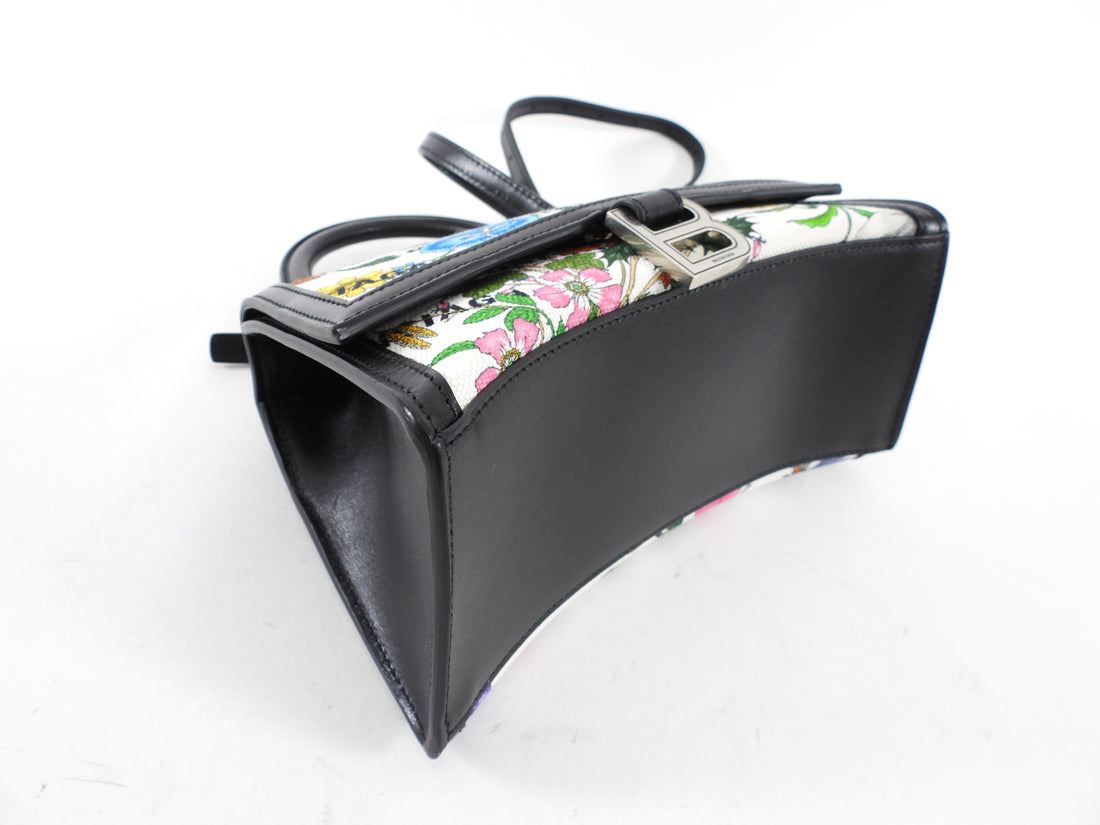 Gucci x Balenciaga Hacker Project Flora XS Hourglass Two-Way Top Handle Bag