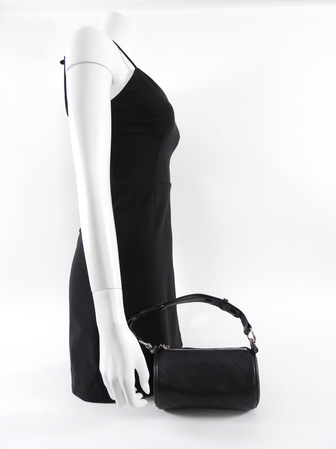 Gucci Black Leather Blondie Mini GG Barrel Bag