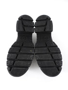Gucci Black Leather Interlocking GG Jewel Loafers - 39.5