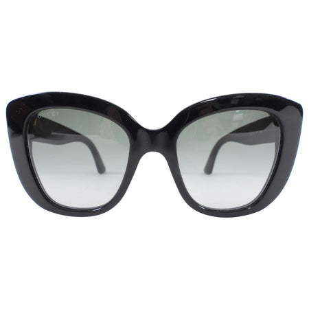 Gucci Black Acetate Oversized Sunglasses GG0327S