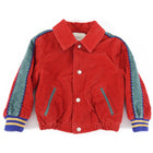 Gucci Corduroy Red Blind For Love Tiger Jacket - 9/12 M