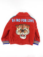 Gucci Corduroy Red Blind For Love Tiger Jacket - 9/12 M