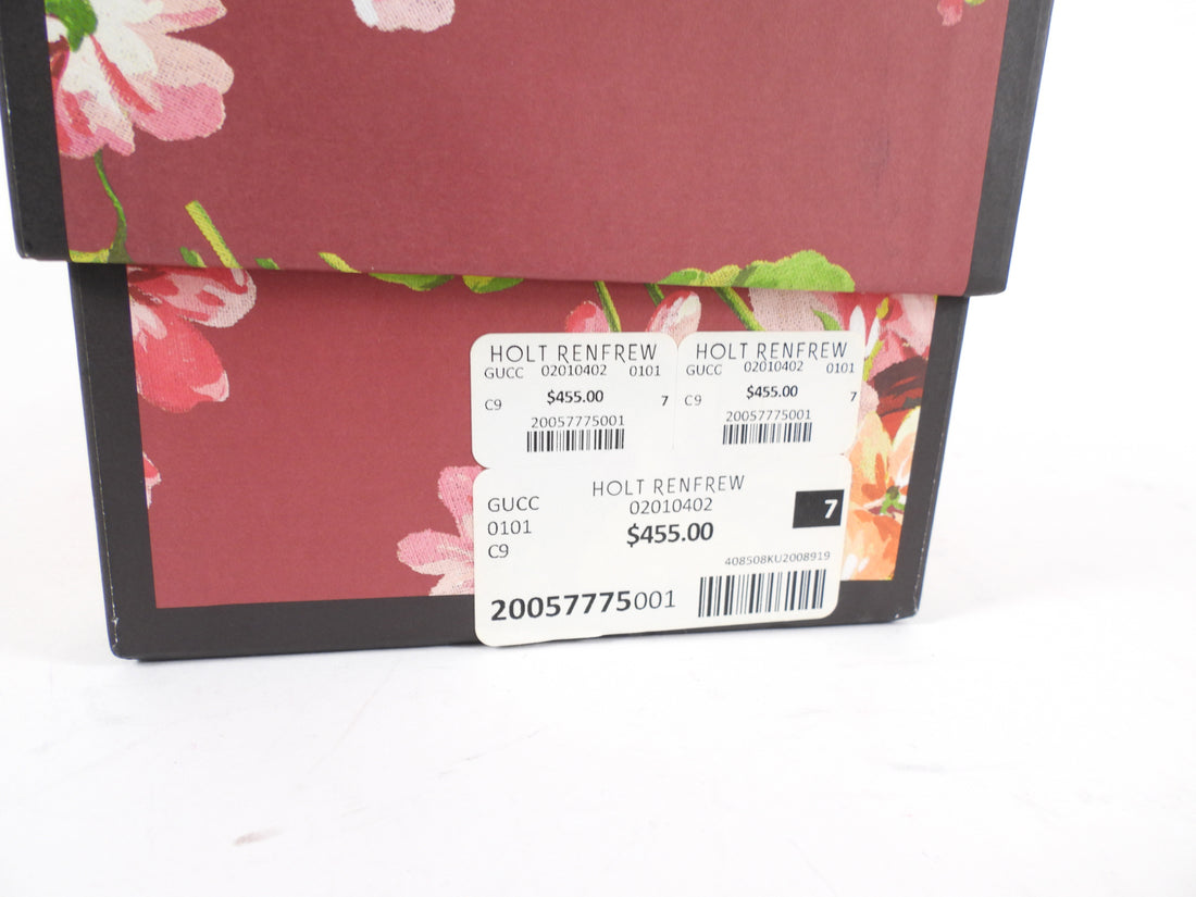 Gucci Blooms Pink Floral Monogram Pool Slide Sandals - 7