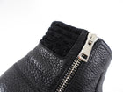 Gucci Black Grained Leather Ankle Boot - 38.5