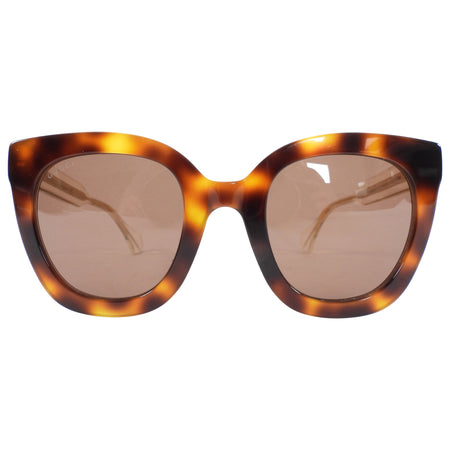 Gucci Brown Acetate Oversized Sunglasses GG0564S