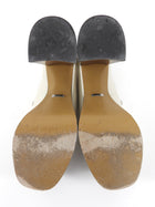 Gucci Ivory Leather Horsebit Platform Loafer Shoes - 40
