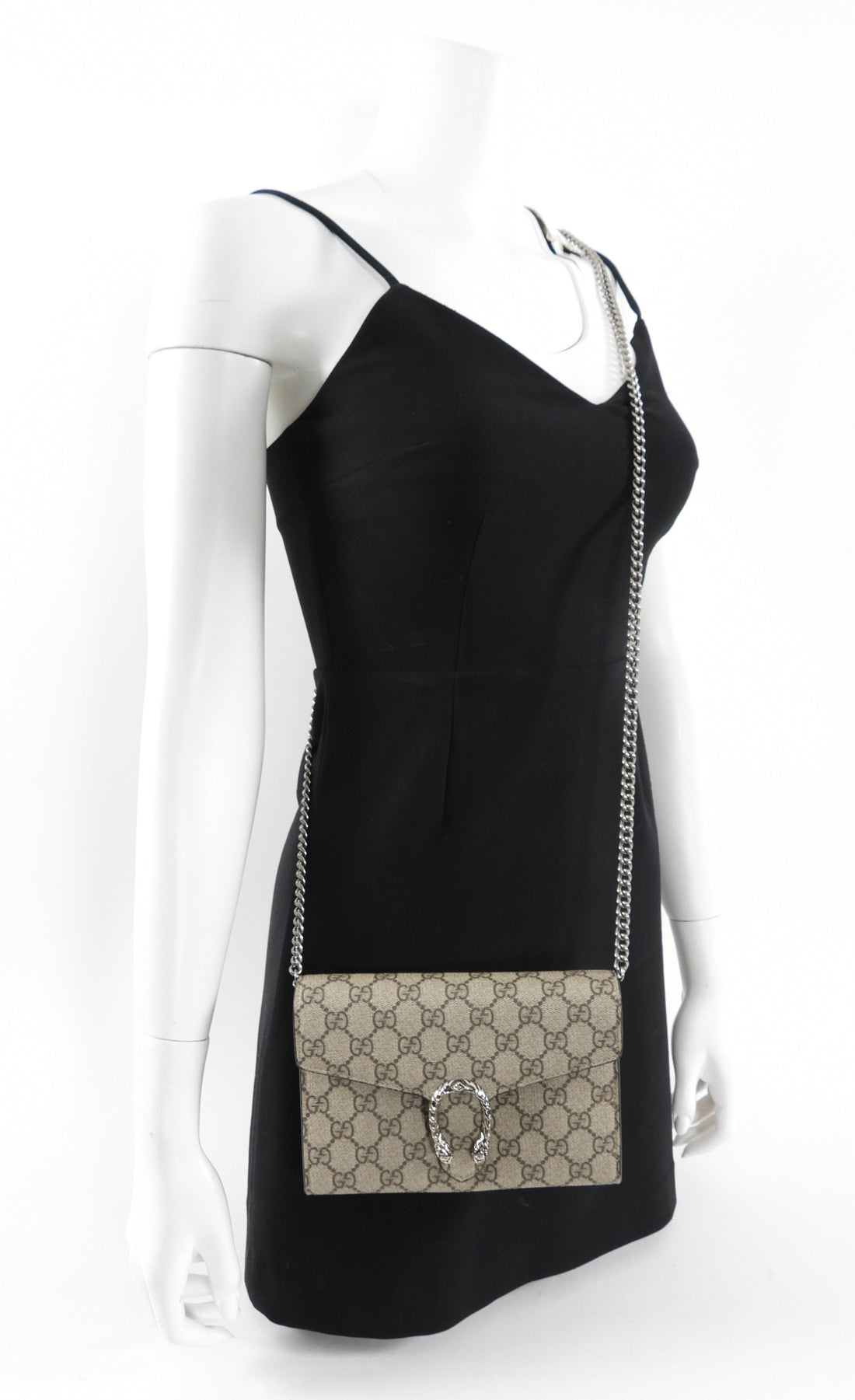Gucci Dionysus Supreme Wallet on Chain Crossbody Bag
