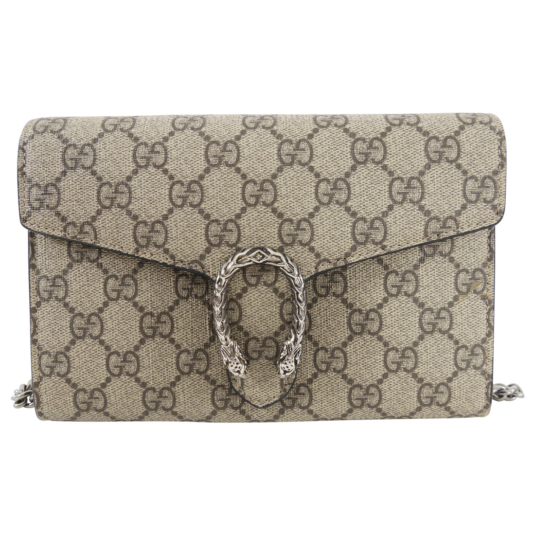 Gucci Dionysus Supreme Wallet on Chain Crossbody Bag