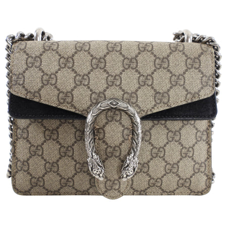 Gucci Monogram Supreme Mini Dionysus Chain Flap Bag