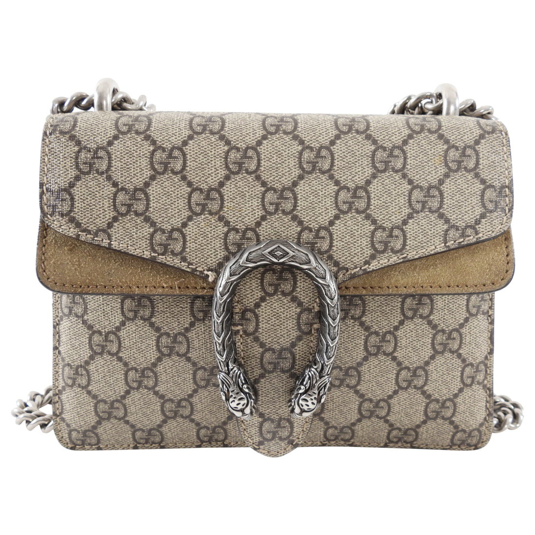 Gucci Monogram Supreme Dionysus Mini Chain Flap Bag