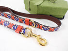 Gucci Isometric G Red and Blue 5pc Gucci Pet Dog Gift Set