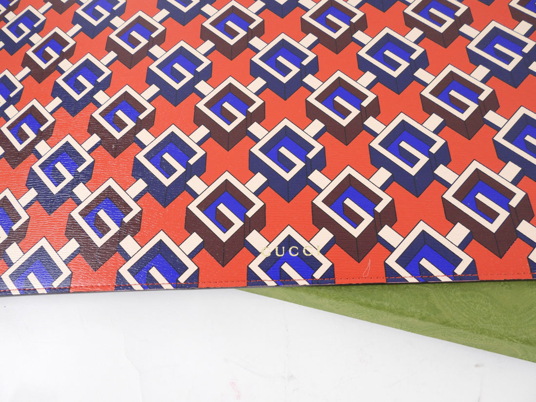 Gucci Isometric G Red and Blue 5pc Gucci Pet Dog Gift Set