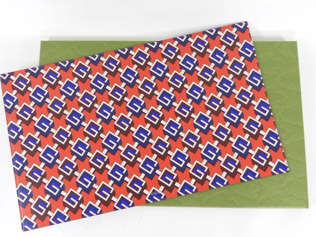 Gucci Isometric G Red and Blue 5pc Gucci Pet Dog Gift Set