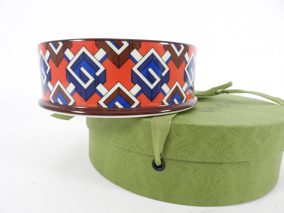 Gucci Isometric G Red and Blue 5pc Gucci Pet Dog Gift Set