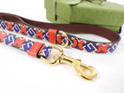 Gucci Isometric G Red and Blue 5pc Gucci Pet Dog Gift Set