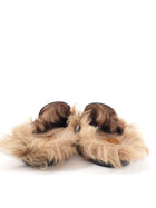 Gucci Shearling Fur Lined Black Princetown Slippers - USA 7