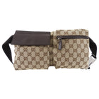 Gucci GG Monogram Canvas Double Pocket Belt Bag
