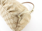Gucci Monogram Canvas Gold Small D Ring Hobo Bag