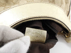 Gucci Monogram Canvas Gold Small D Ring Hobo Bag