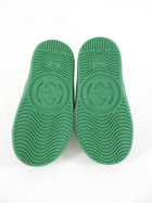 Gucci Baby Green Monogram Supreme Low Top Sneakers - 21