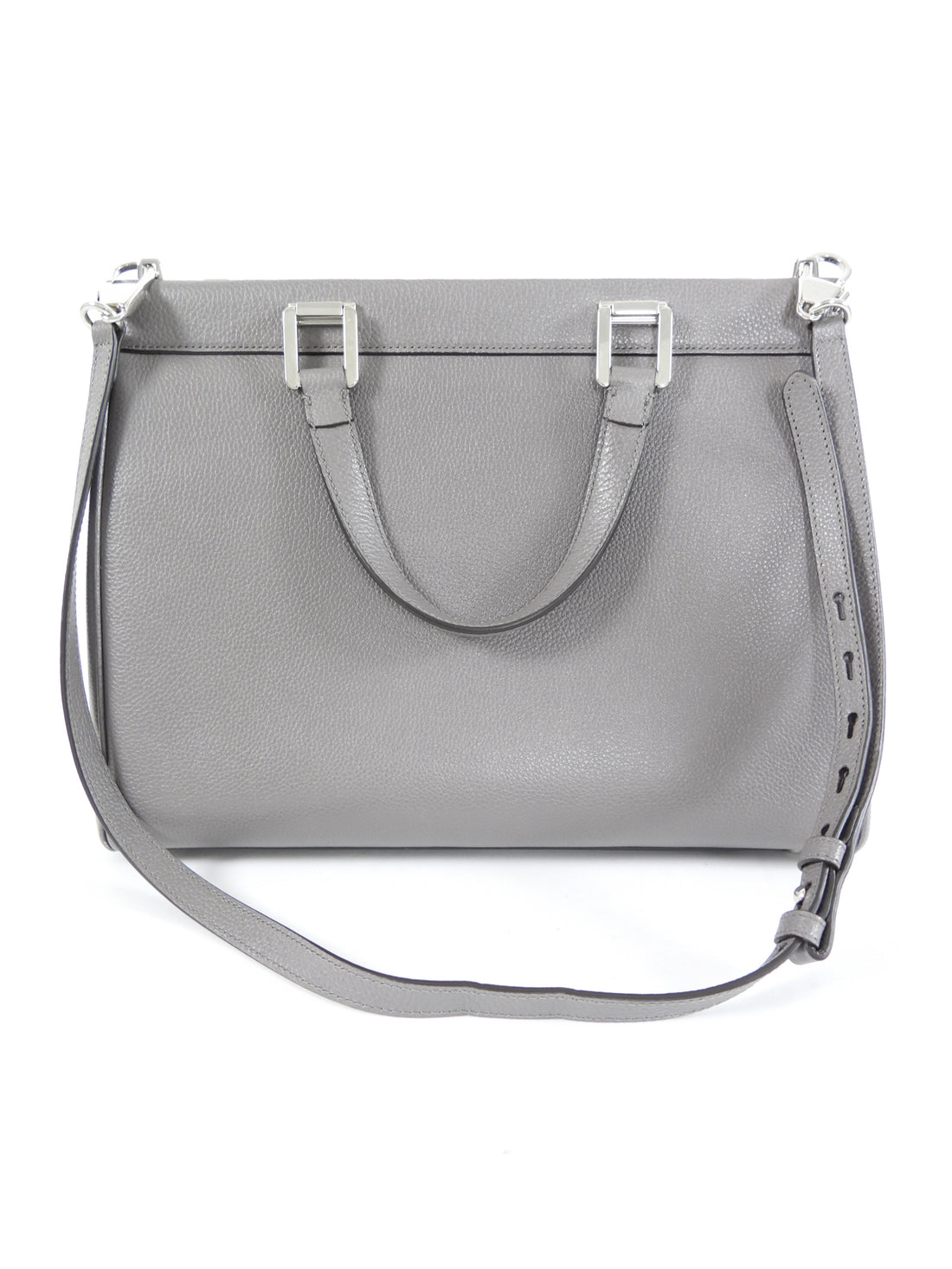 Gucci Grey Leather Large Zumi Tote Bag