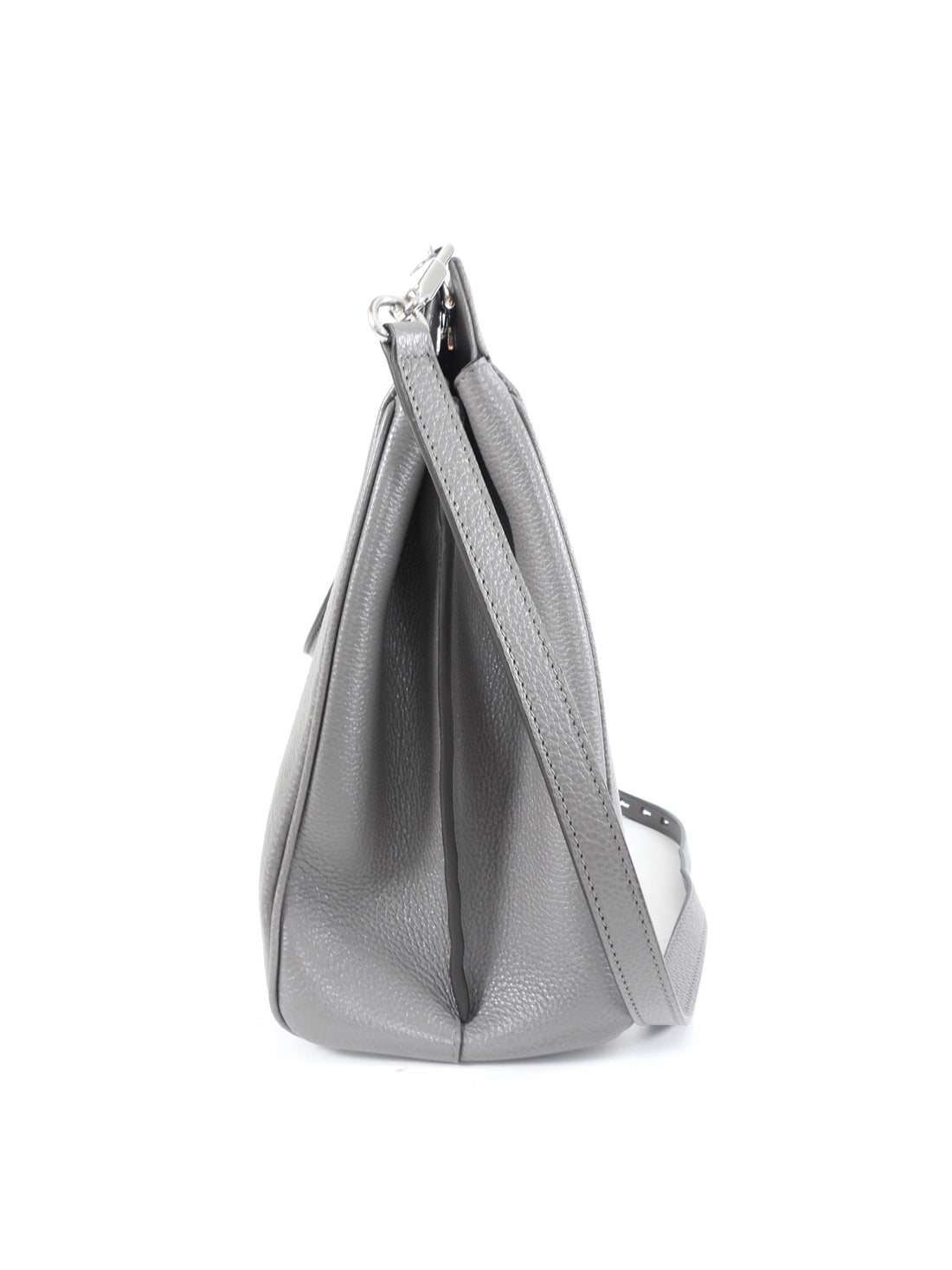 Gucci Grey Leather Large Zumi Tote Bag